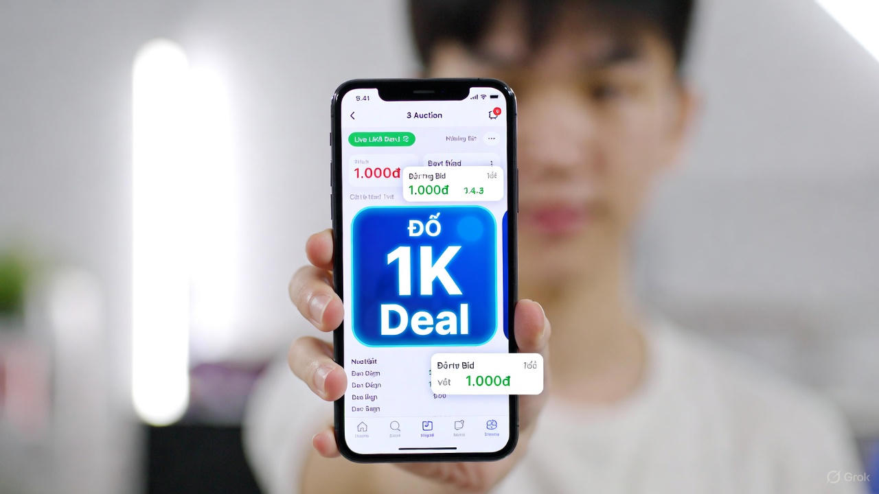 5 Cách Săn Deal 1K Trên Đấu Giá Vui (Dễ Thắng Cho Người Mới)